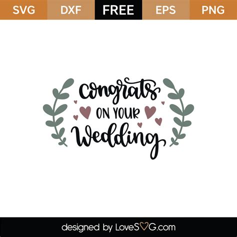 Download 459+ congratulations wedding card svg free Easy Edite